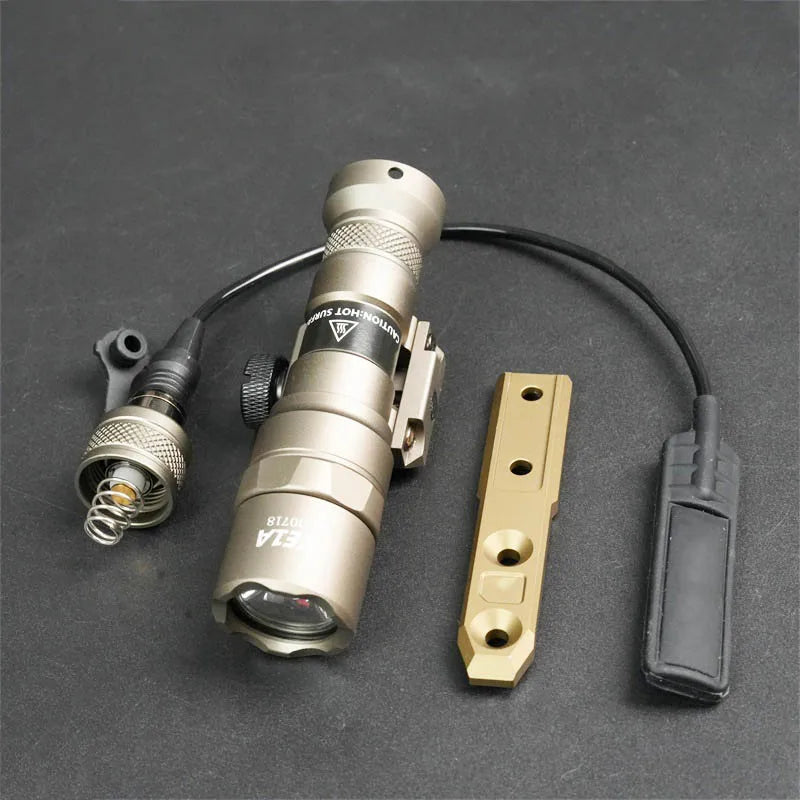 Tactical M300 M600 Rail Mount LED Flashlight for Airsoft Hunting