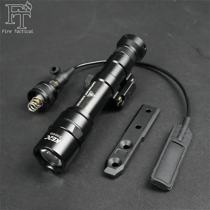 Tactical M300 M600 Rail Mount LED Flashlight for Airsoft Hunting