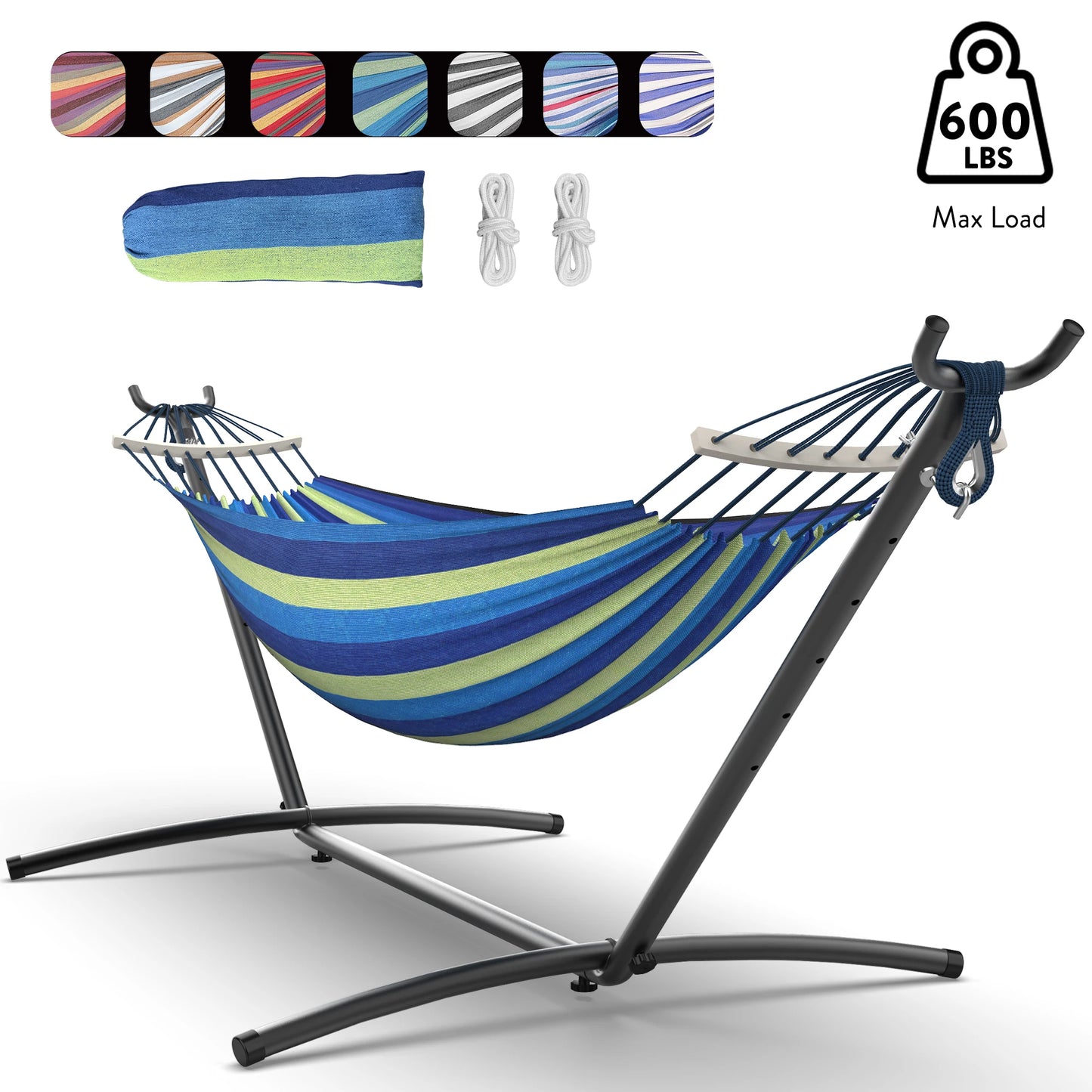 Gyroor Adjustable Stand Hammock With 600Lb Capacity For Outdoor Relaxation
