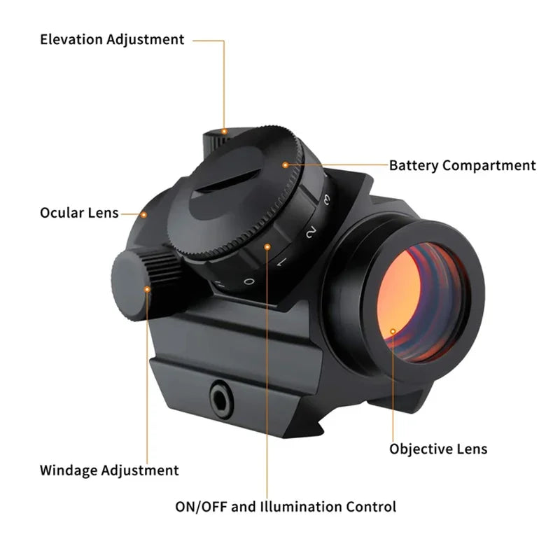 Bestsight Compact Red Dot Sight for Hunting and Tactical Use