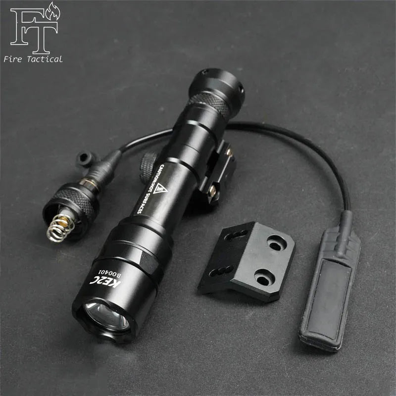 Tactical M300 M600 Rail Mount LED Flashlight for Airsoft Hunting