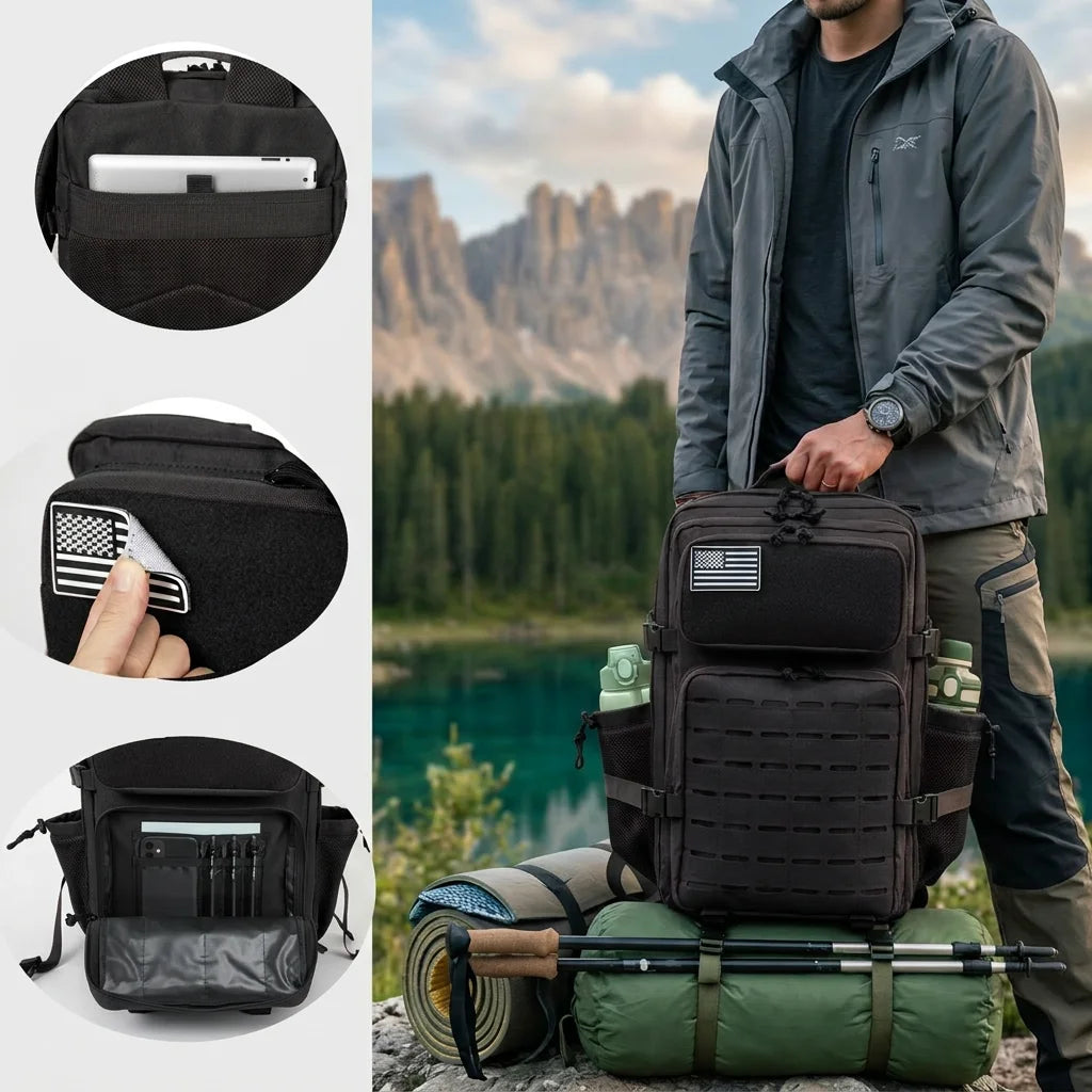 ReFire Tactical Hunting Backpack With Molle Webbing And Cup Holder