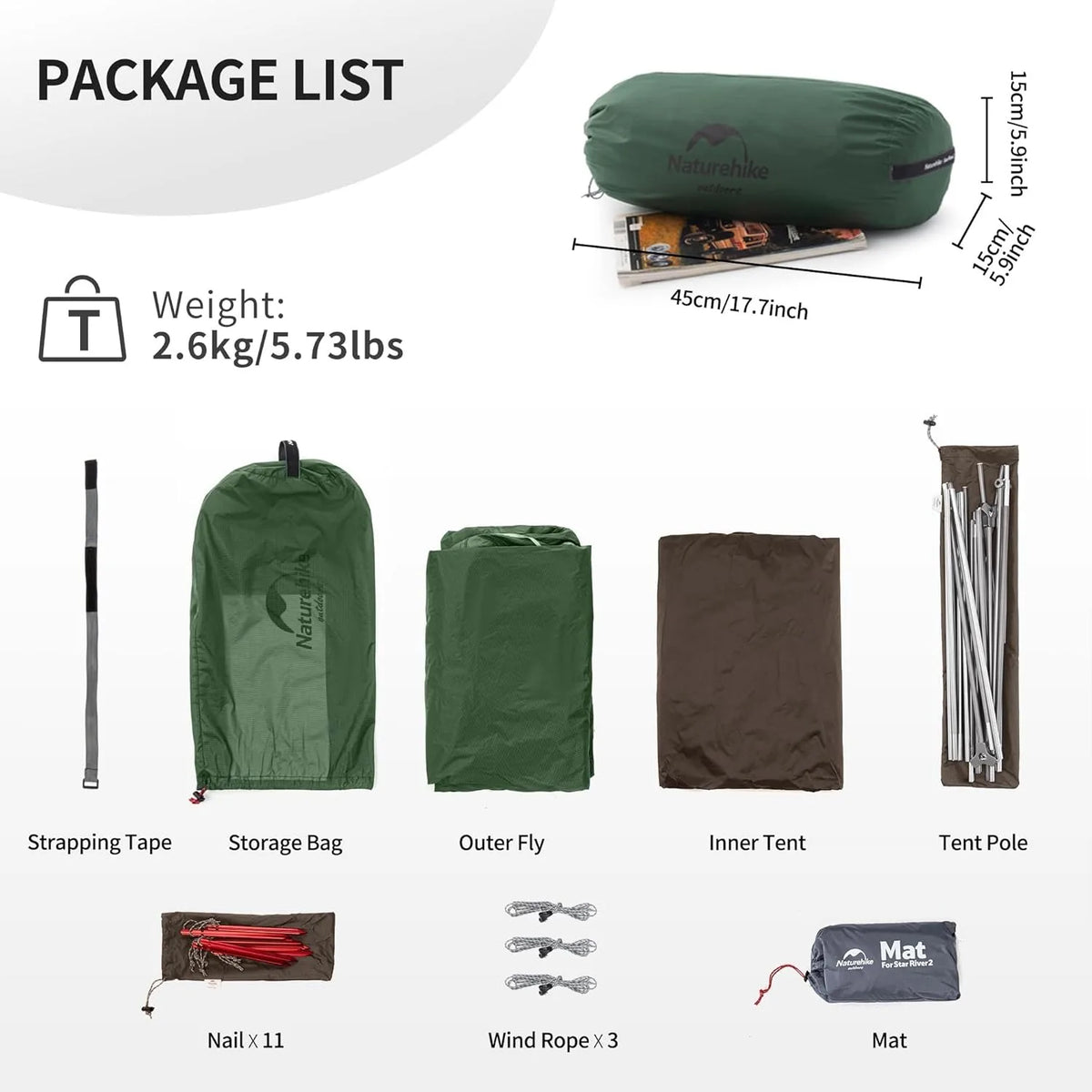 Naturehike Star River Ultralight Double Layer Waterproof Camping Tent