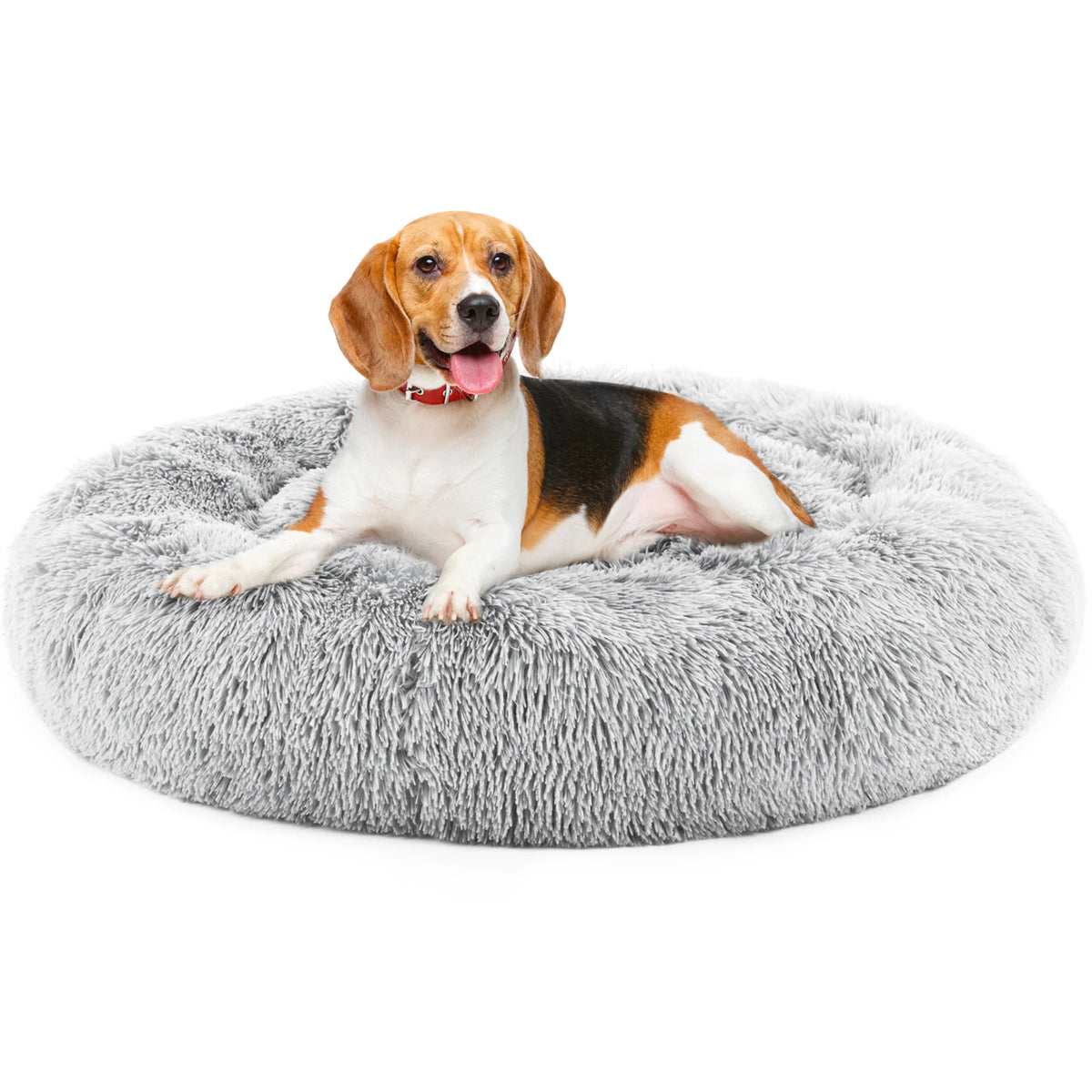 JHK Calming Plush Dog Bed With Washable Anti Slip Design