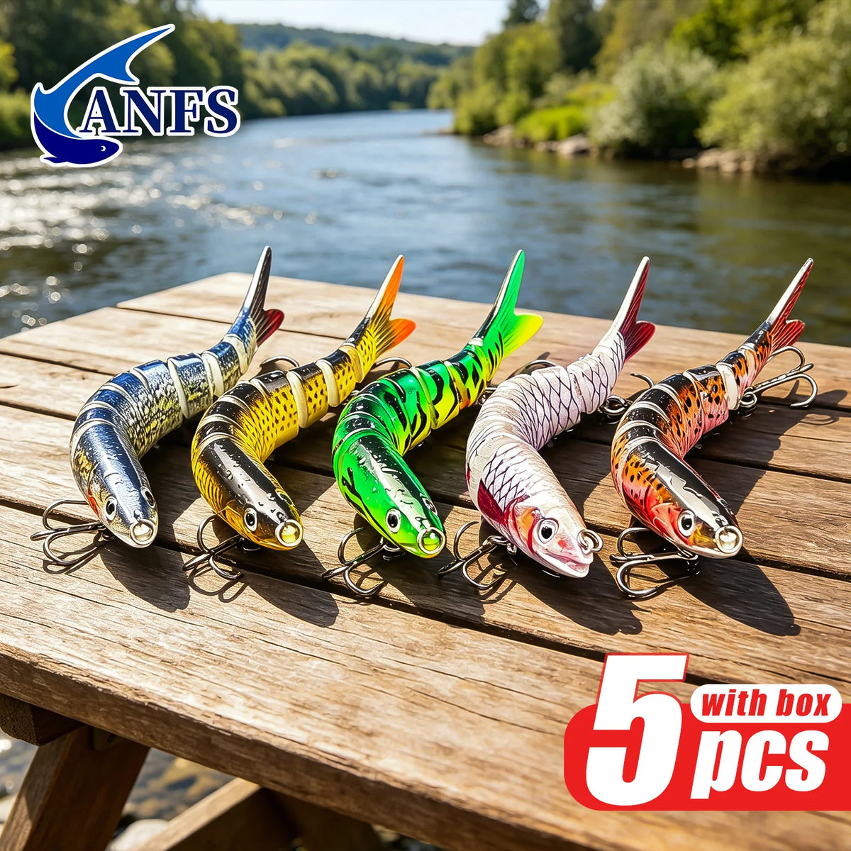 ANFS Jointed Sinking Swimbait Fishing Lures for Realistic Action
