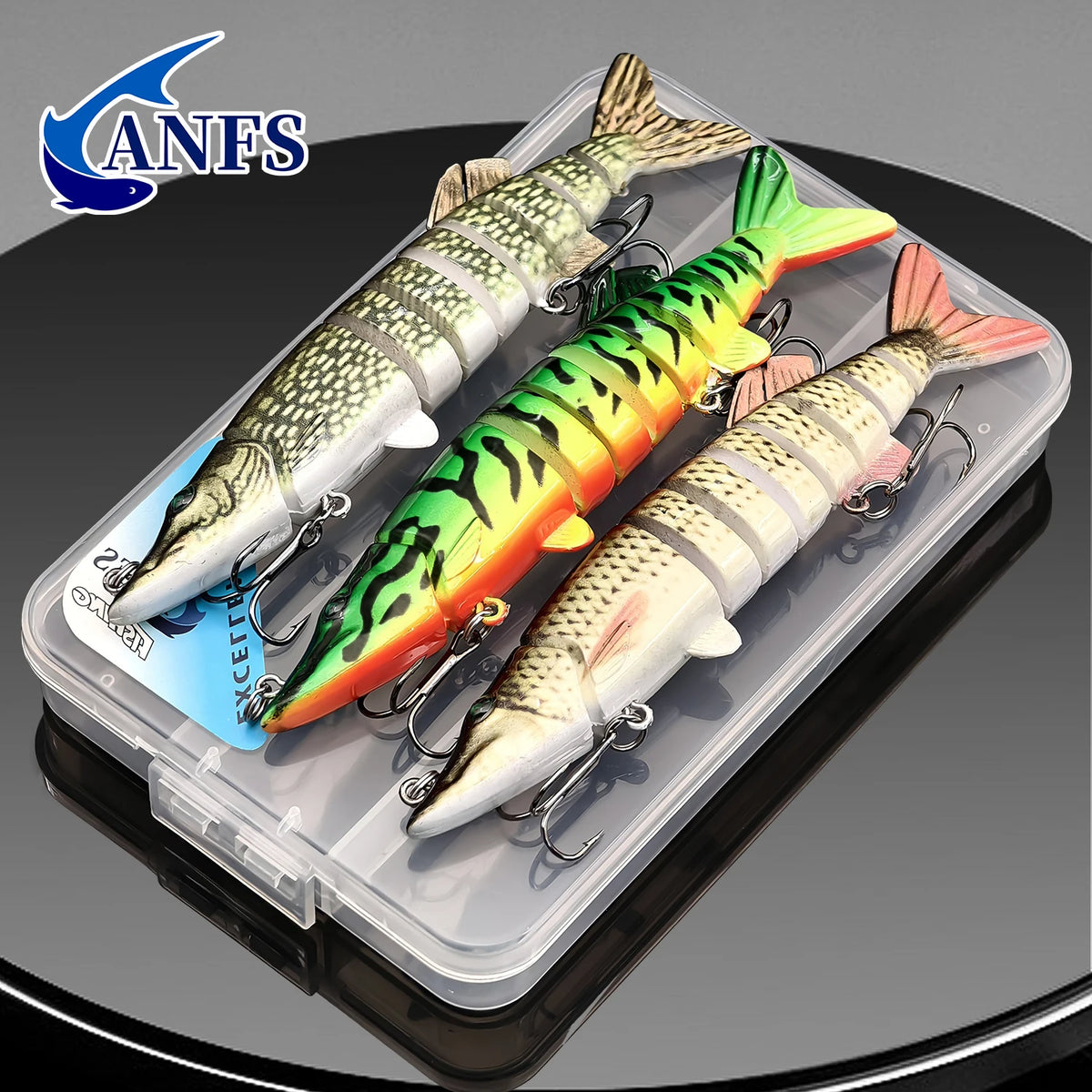 ANFS Multi Jointed Swimbait Fishing Lure for Freshwater and Saltwater