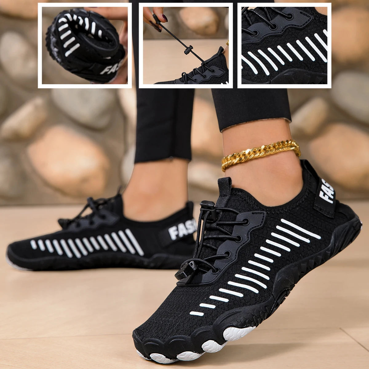 Breathable Barefoot Water Shoes Quick Dry Five Fingers Beach Trekking