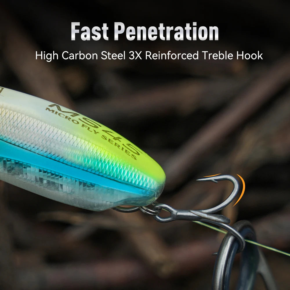 Kingdom Sinking and Floating Minnow Lures for Bass and Trout Fishing