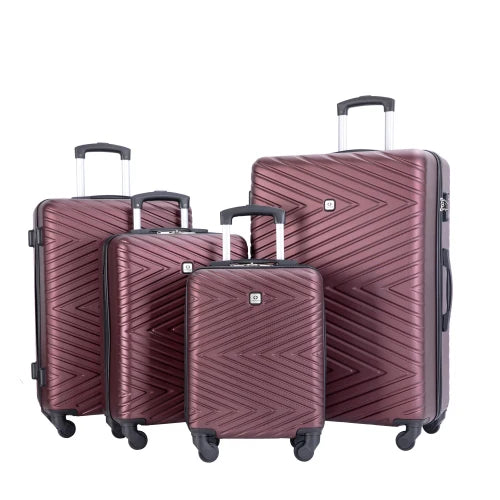 Travelhouse ABS Luggage Set With Spinner Wheels And TSA Lock