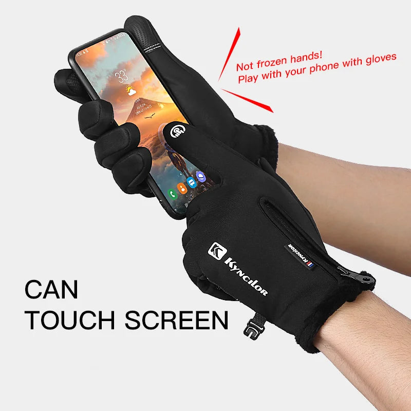 Vilico Thermal Touchscreen Winter Gloves Waterproof Windproof Cycling