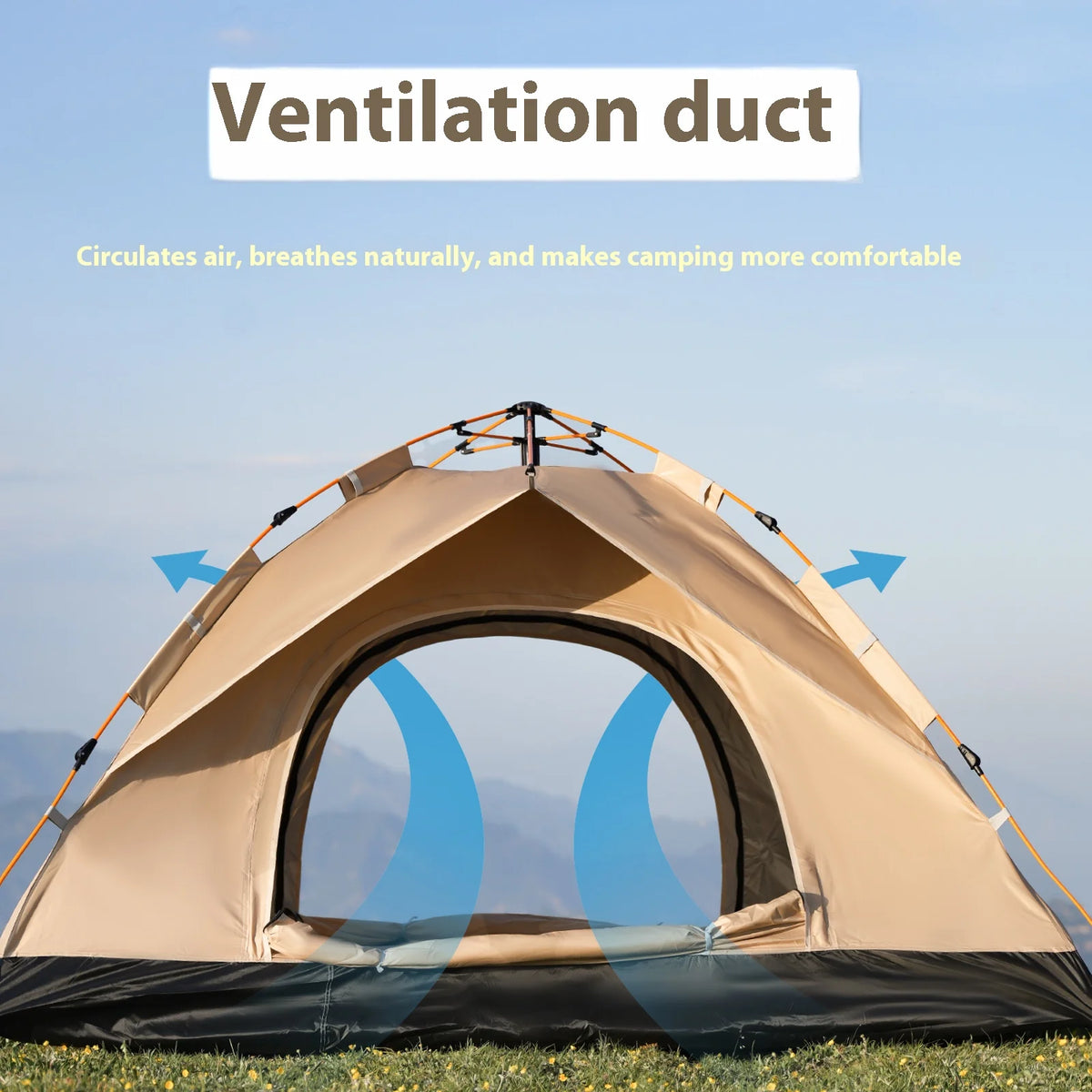 Pakicetus Instant Golden Tent Portable Sun Rain Shelter Beach Camping