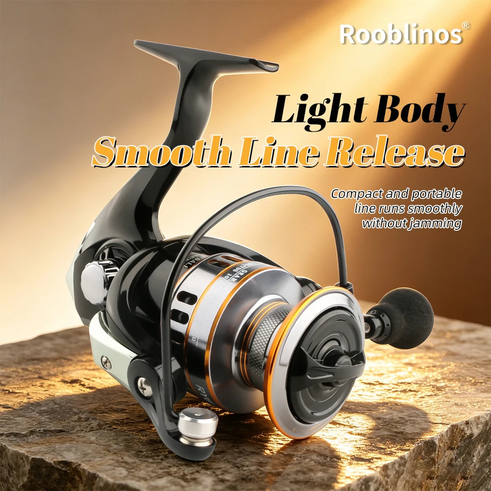 Rooblinos RY Smooth Spinning Fishing Reel With Ergonomic EVA Knob