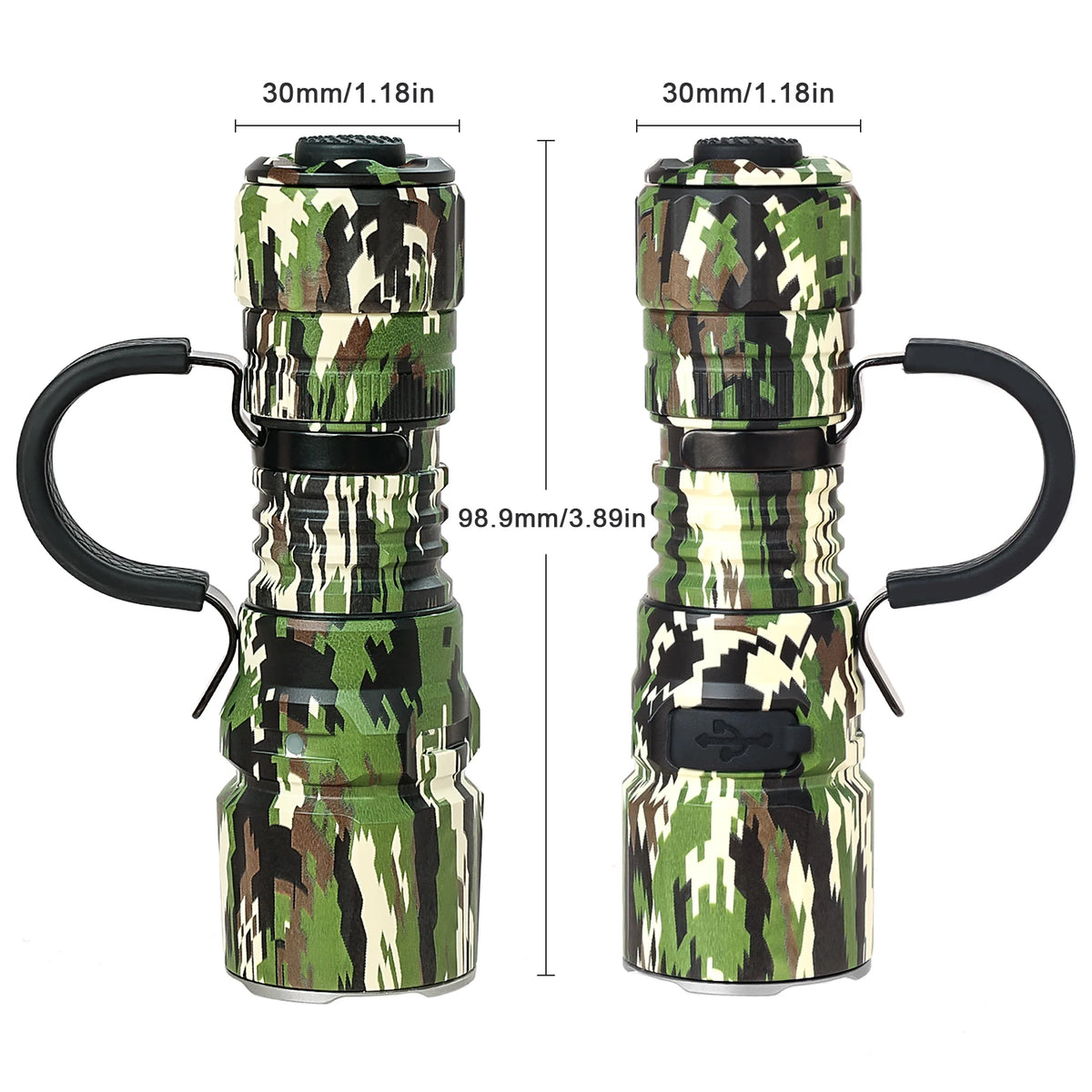 Wurkkos TD07 Tactical Flashlight 1300LM IP68 Waterproof Dual Switch