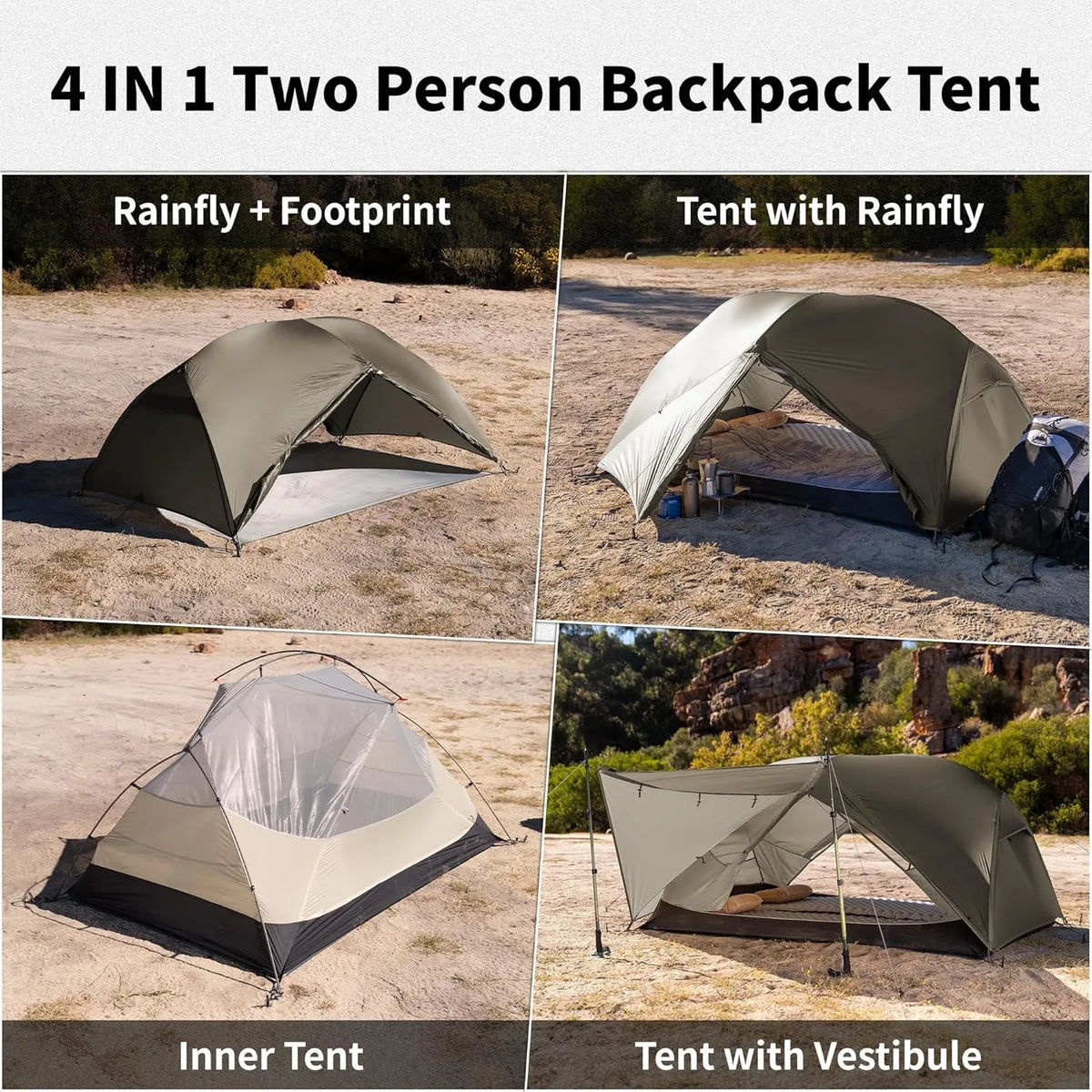 Naturehike Mongar PRO Waterproof Ultralight Backpacking Camping Tent