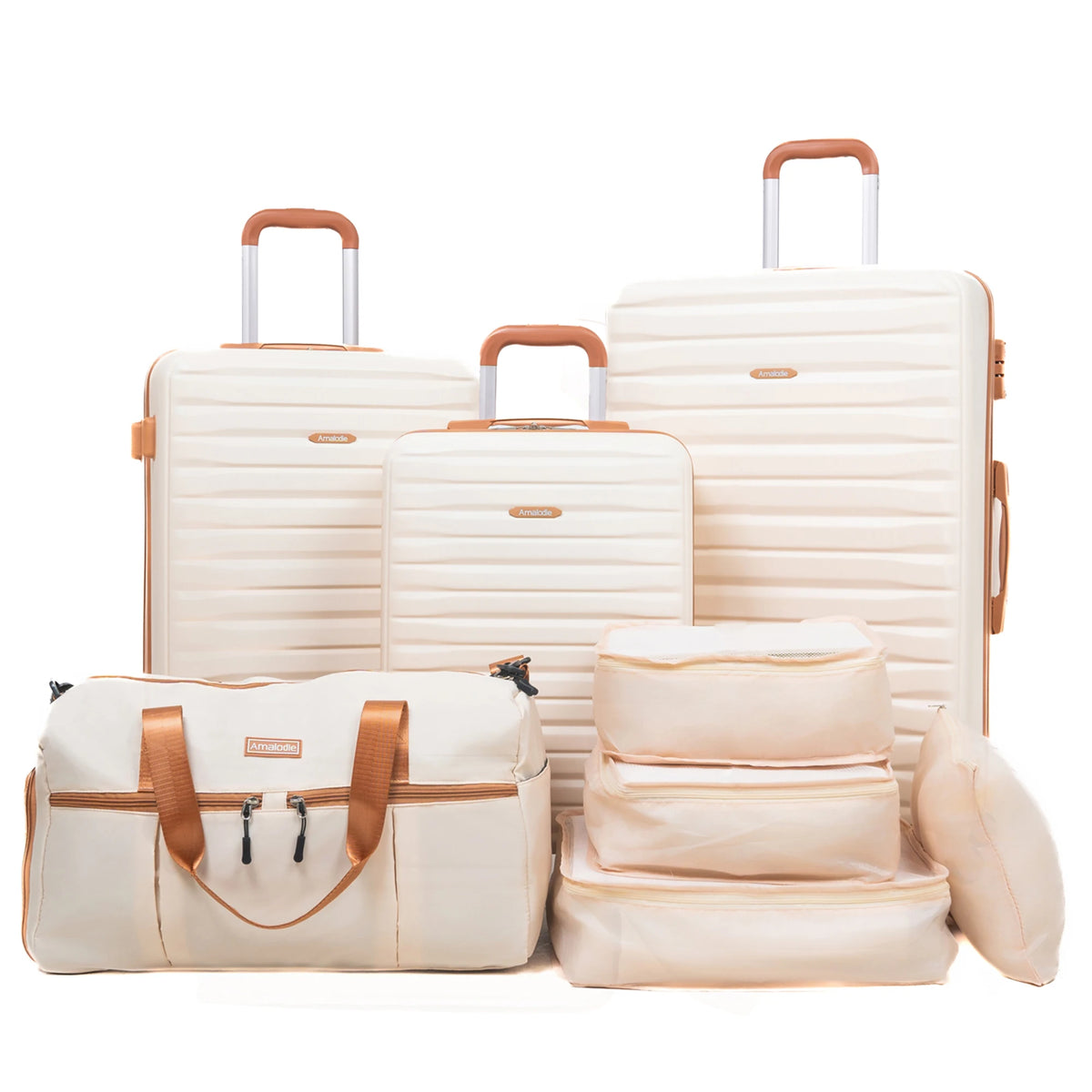 Travelhouse Spinner Luggage Set With TSA Lock And Duffle Bag