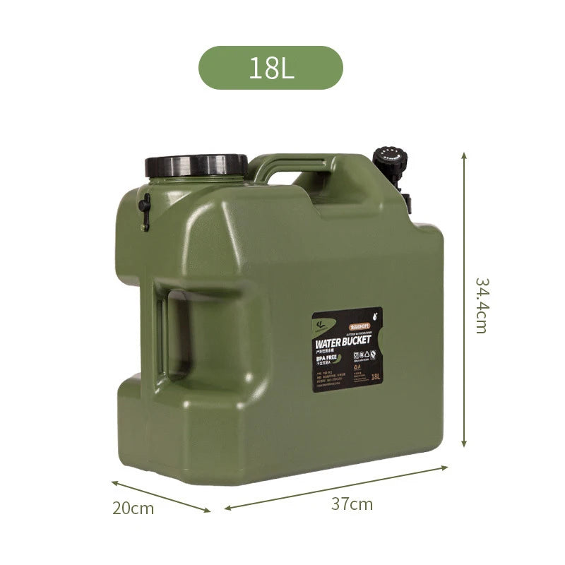 Foldable Portable Water Storage Tank With Spigot For Camping Hiking