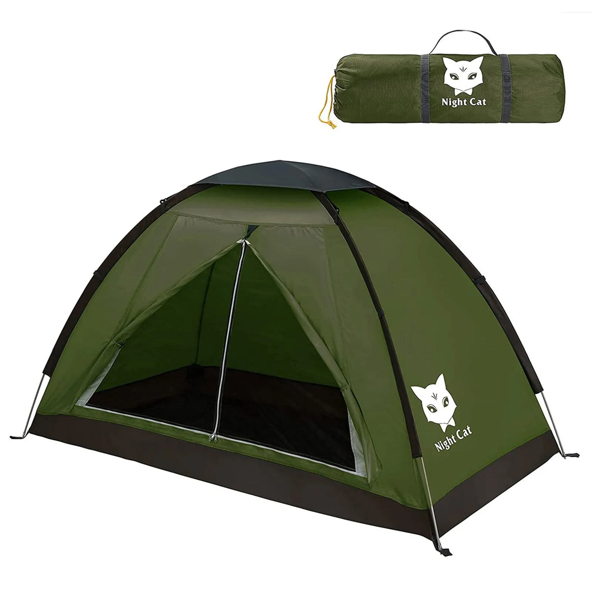 Night Cat Lightweight Waterproof Two Person Camping Tent