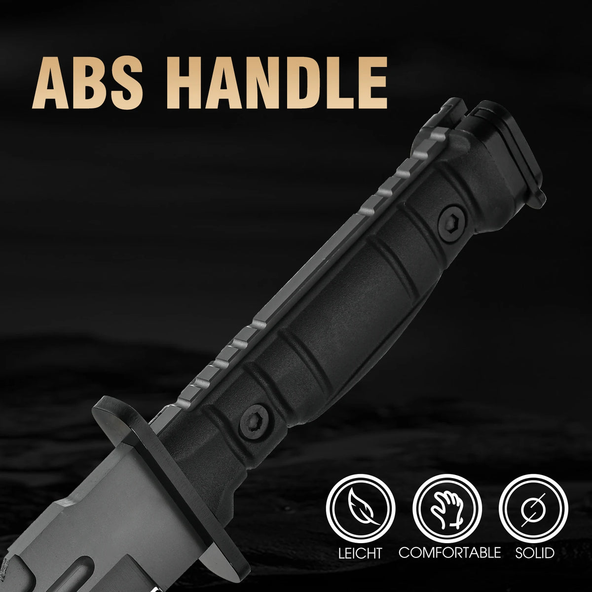 Gdekls Stainless Steel Outdoor Fixed Blade Survival Camping Knife
