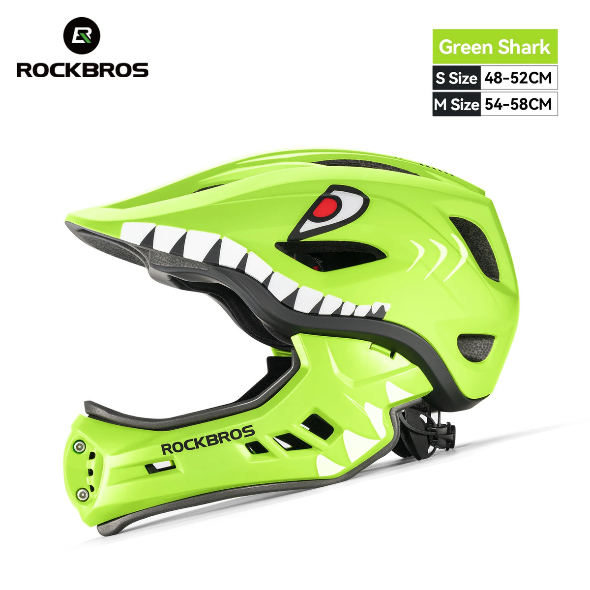 ROCKBROS Kids Full Face Cycling Helmet Safety Protection