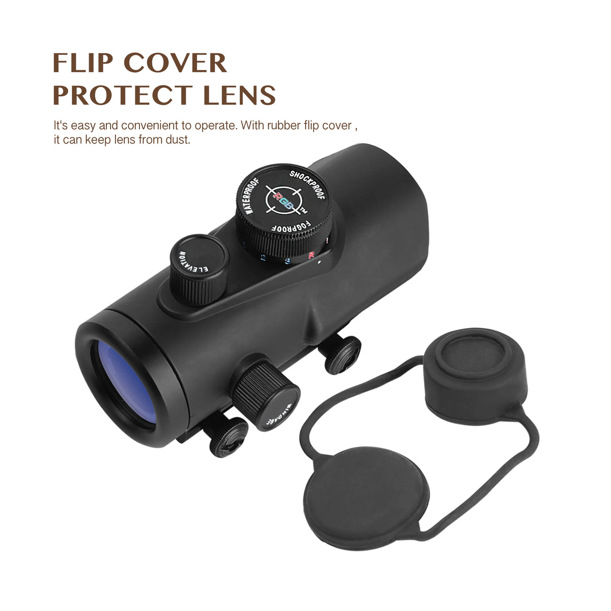 Tactical Reflex Dot Sight Scope For Rifles With Adjustable Brightness
