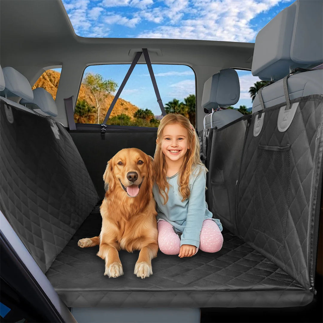 BINGOPAW Waterproof Dog Car Seat Cover Extender Travel Hammock