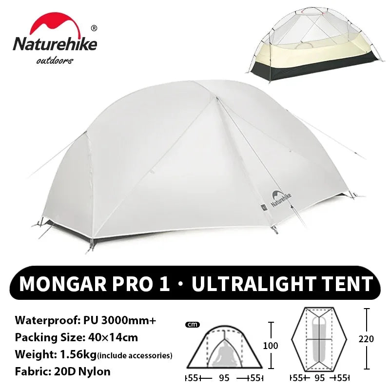 Naturehike Mongar PRO Waterproof Ultralight Backpacking Camping Tent