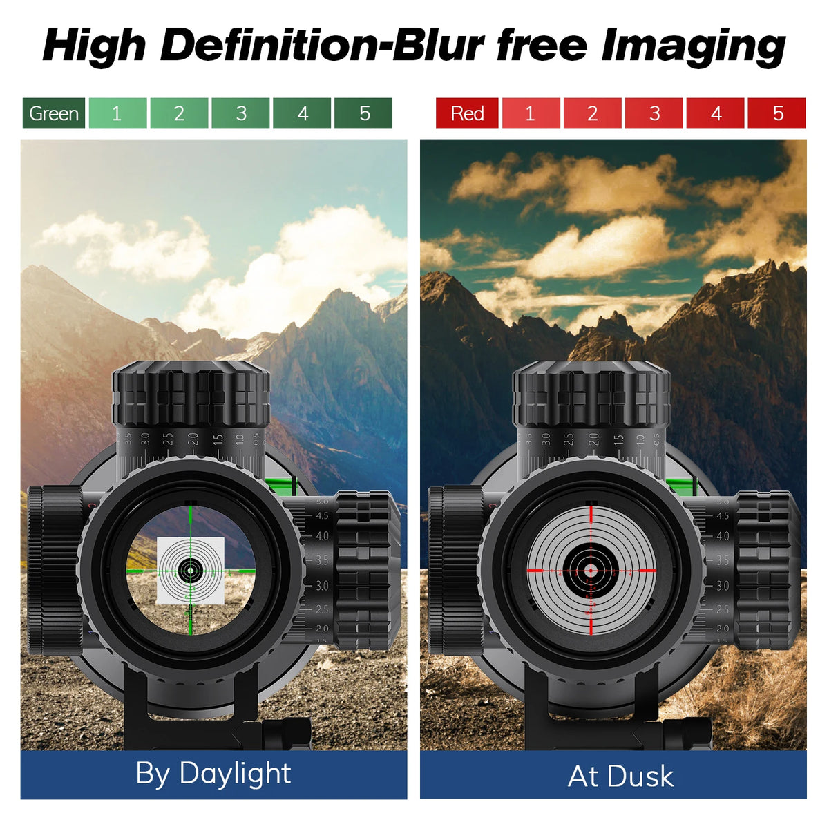 Bestsight Illuminated Rifle Scope For Tactical And Outdoor Hunting