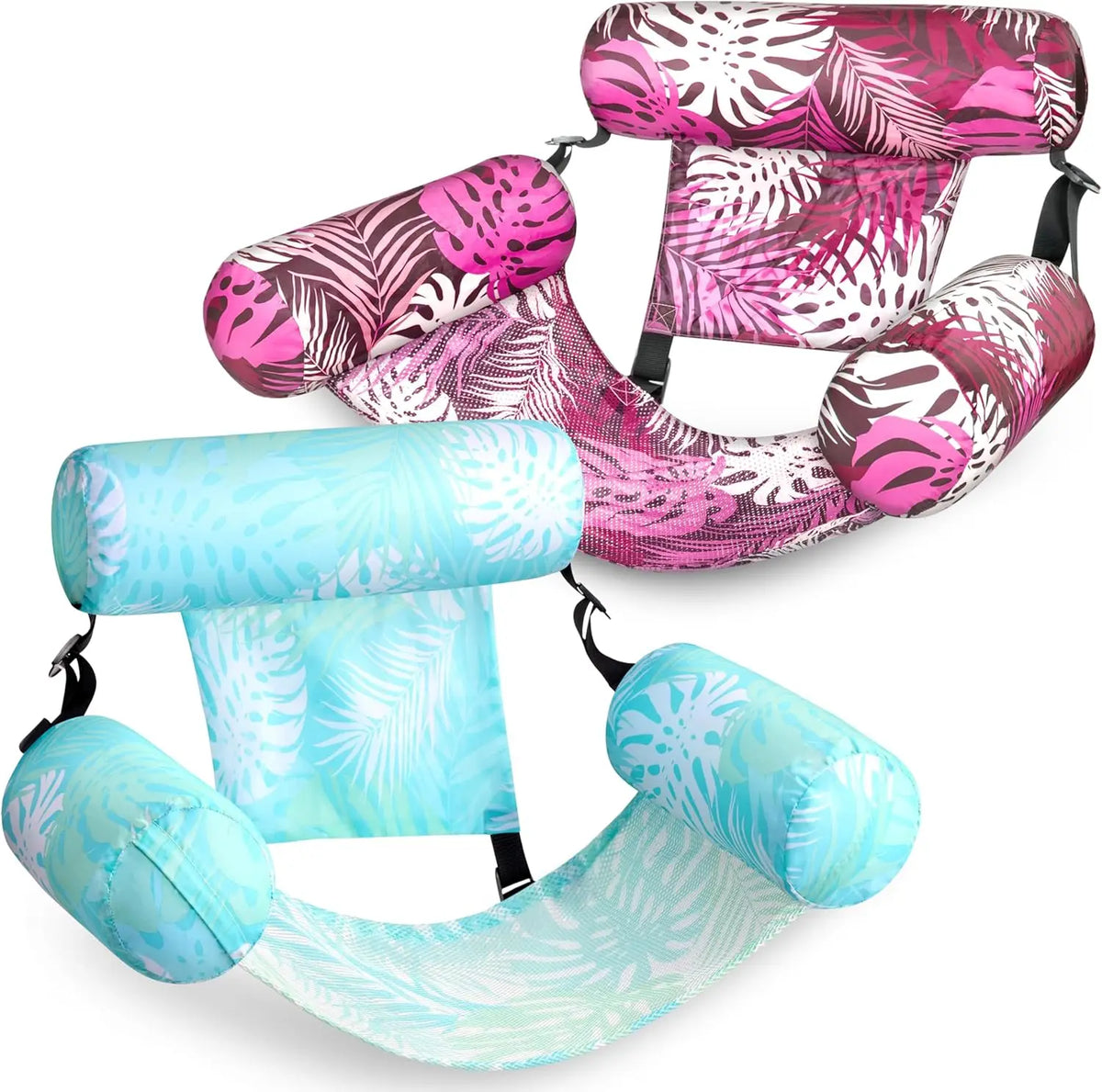 Joyfy Inflatable Pool Chair Leaf Floating Lounger For Adults