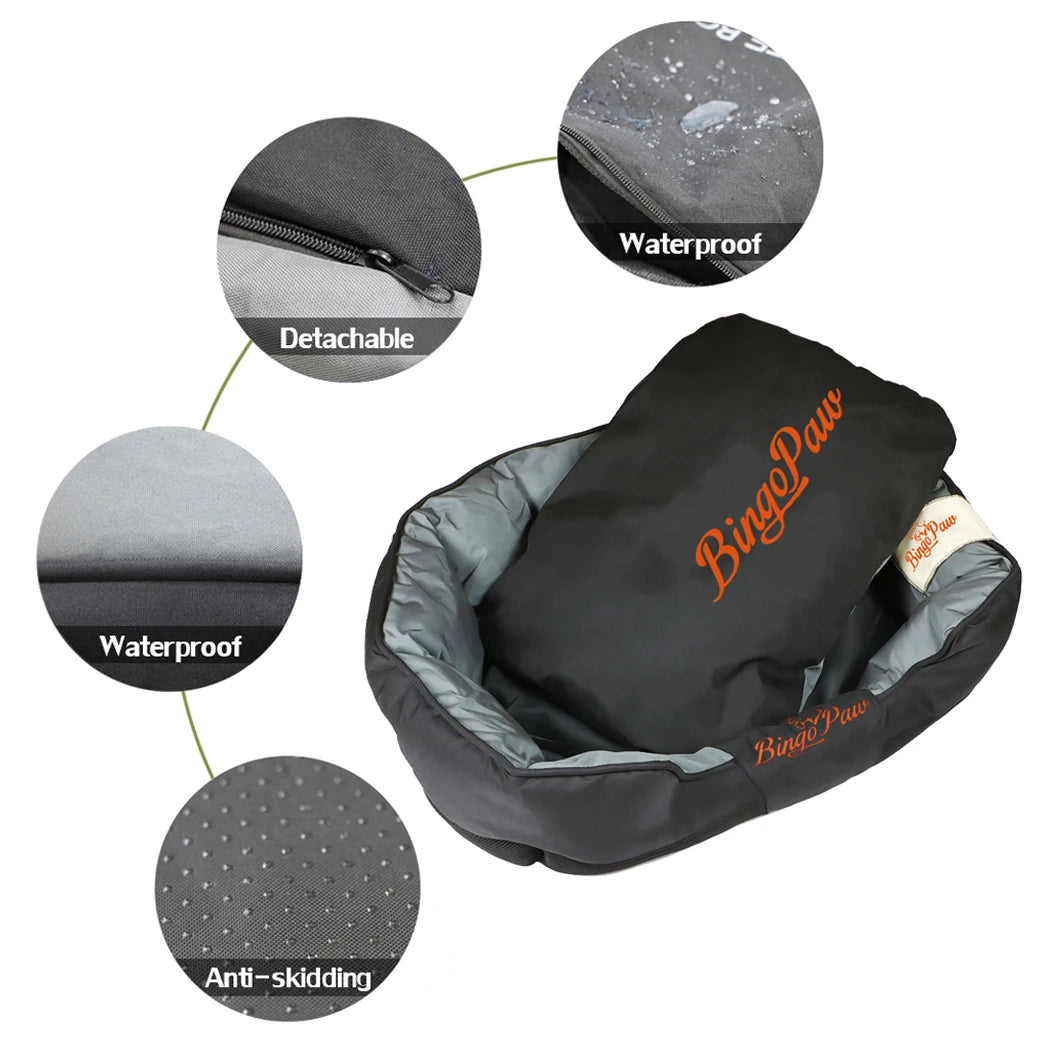 Borwart Orthopedic Waterproof Dog Bed With Removable Cushion