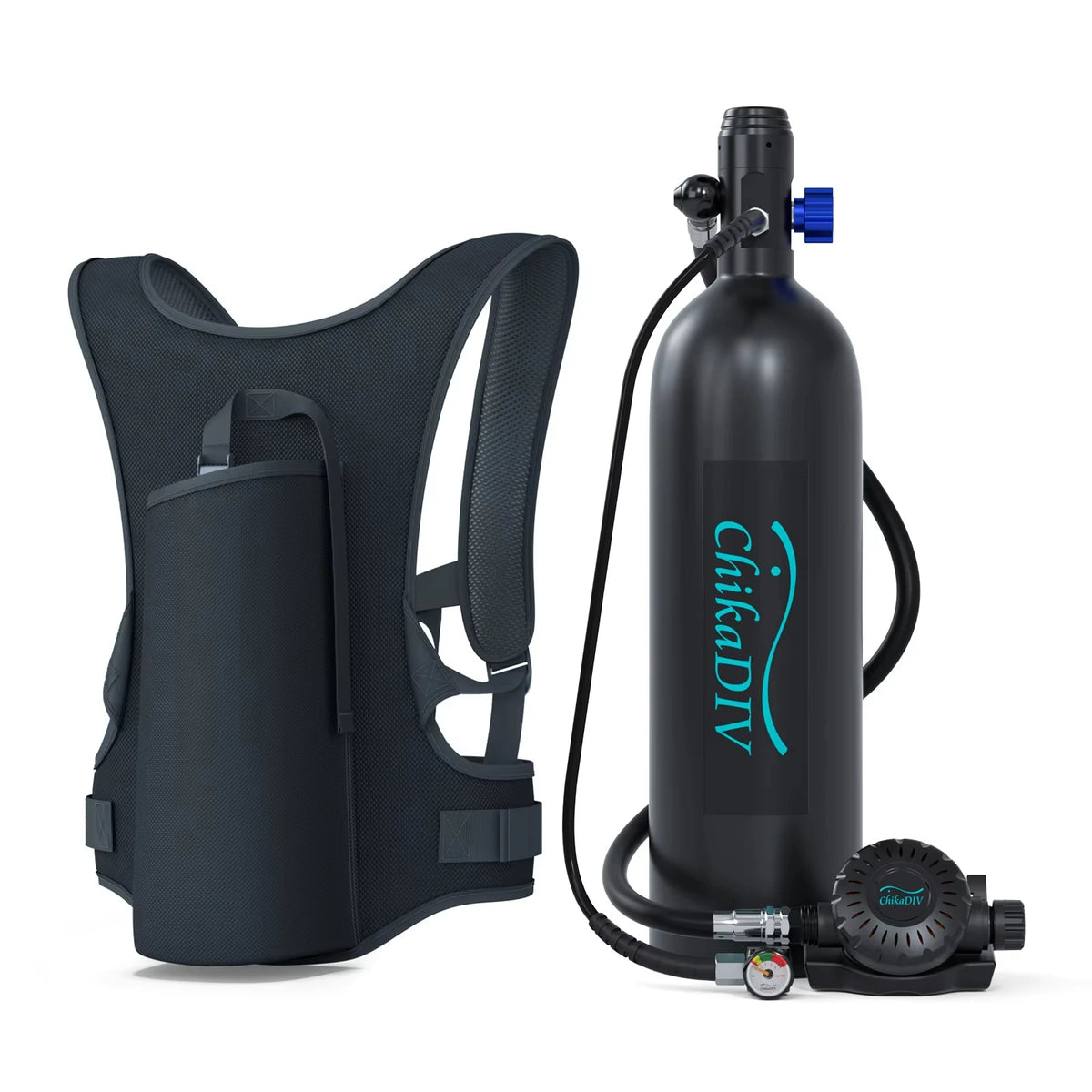 ChikaDIV Portable Mini Scuba Tank Backup Dive Cylinder