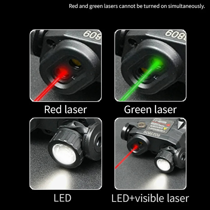 Tactical PEQ15 Dual Laser and Infrared Illuminator for Rifles