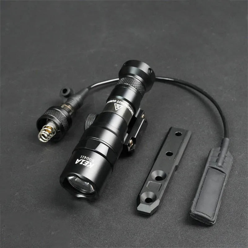 Tactical M300 M600 Rail Mount LED Flashlight for Airsoft Hunting