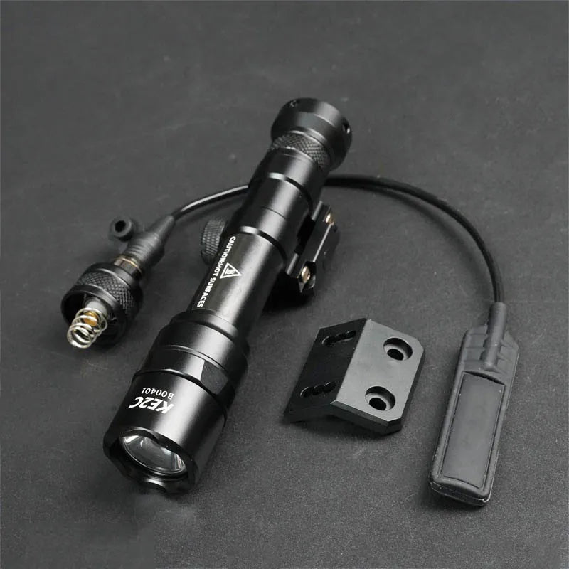 Tactical M300 M600 Rail Mount LED Flashlight for Airsoft Hunting