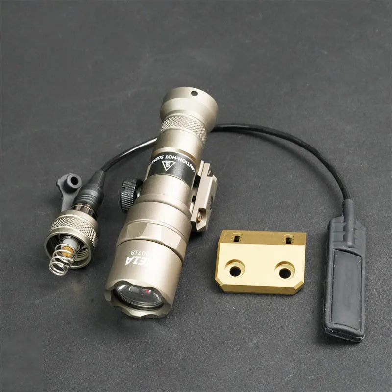 Tactical M300 M600 Rail Mount LED Flashlight for Airsoft Hunting
