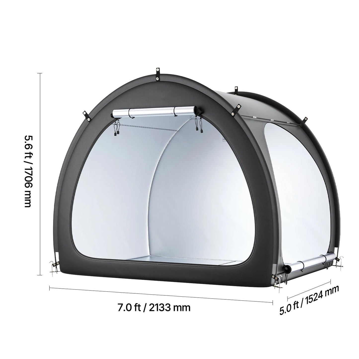 SucceBuy Waterproof Outdoor Bike Storage Tent With Ventilated Roof