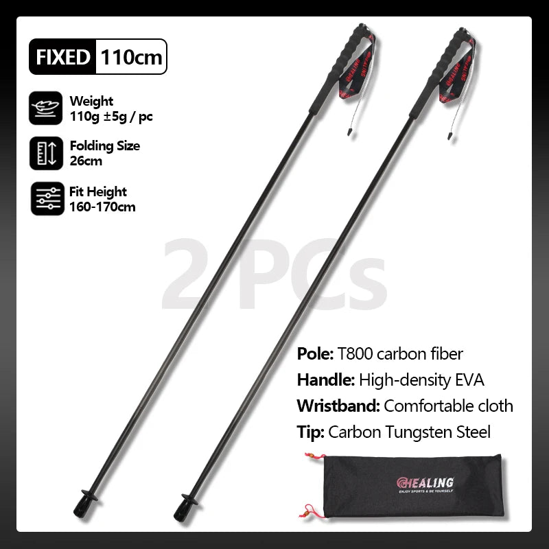 OKHEALING Carbon Fiber Trekking Poles Ultra Lightweight Outdoor Gear