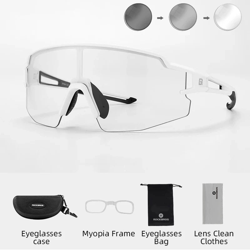 Rockbros Photochromic Polarized Cycling Sunglasses With UV400 Protection