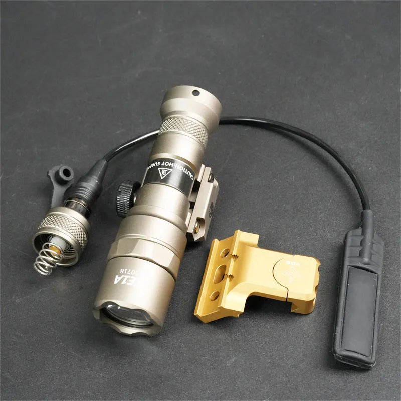 Tactical M300 M600 Rail Mount LED Flashlight for Airsoft Hunting