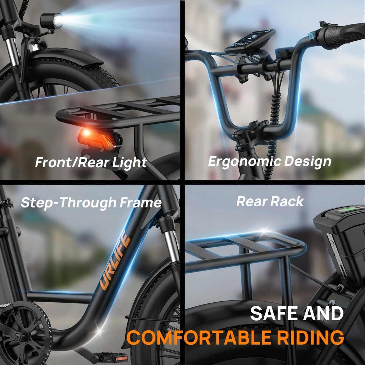 Urlife E20 1000W Electric Bike Features Removable Lithium Battery