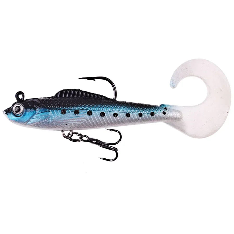 Soft Silicone Artificial Wobbler Fishing Lures For Bass and Pike