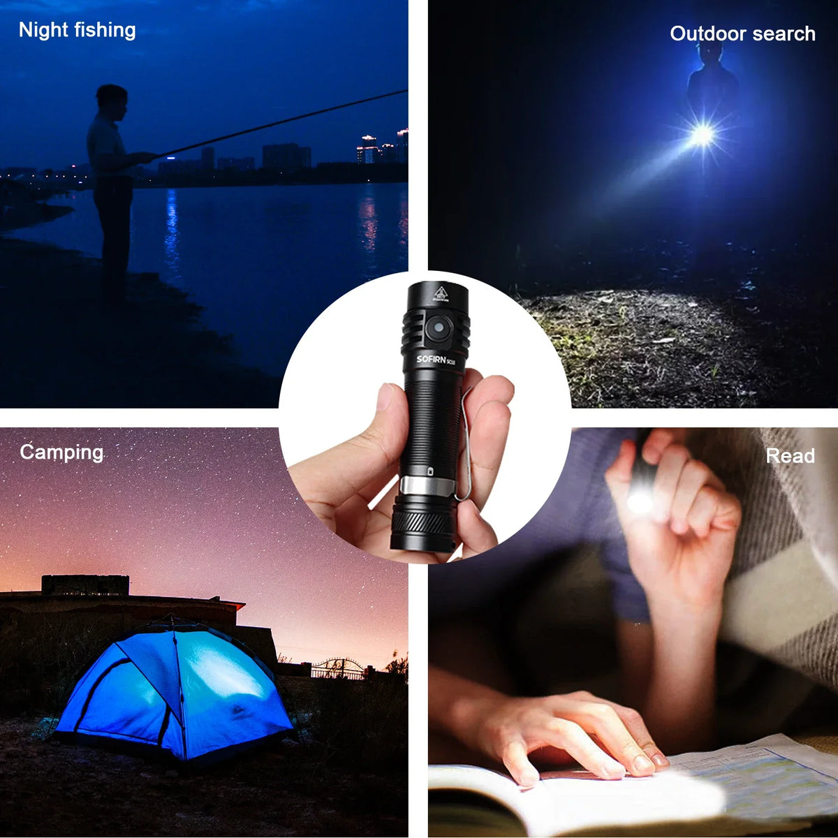 Sofirn SC18 1800lm SST40 USB C Rechargeable Pocket Lantern Flashlight
