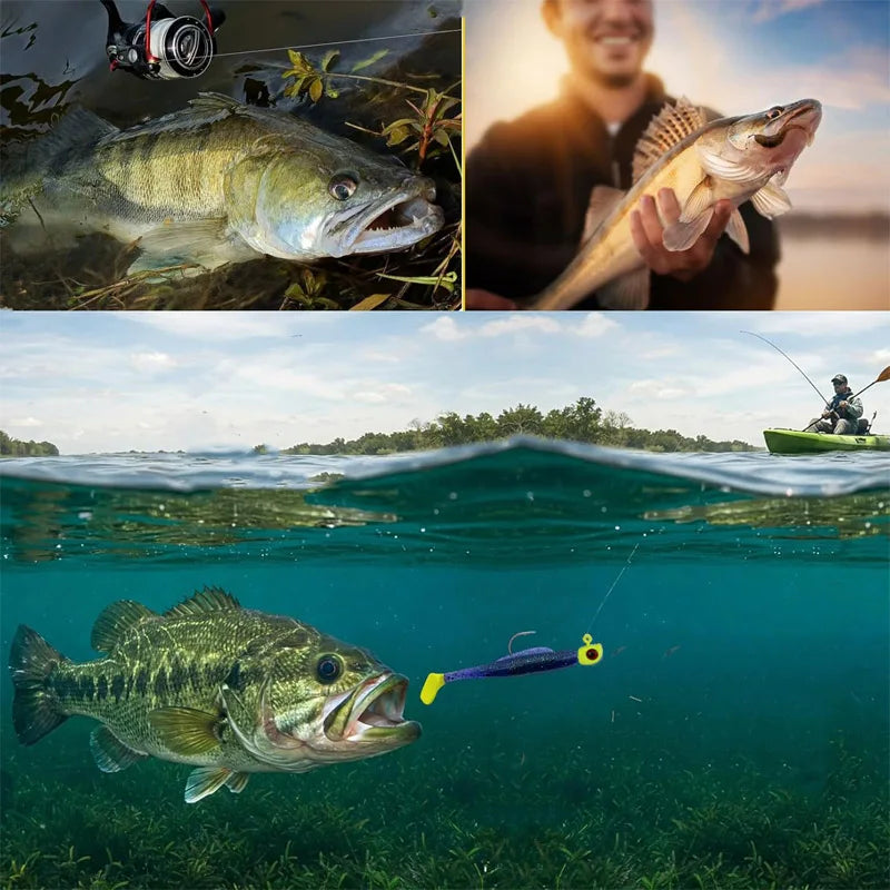 Premium Swimbait Jig Heads For Crappie Bass And Trout Fishing