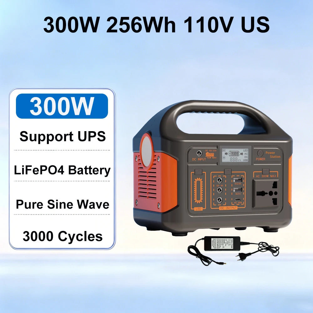 GaiaRay 500W Portable Power Station Featuring Reliable LiFePO4 Solar Backup