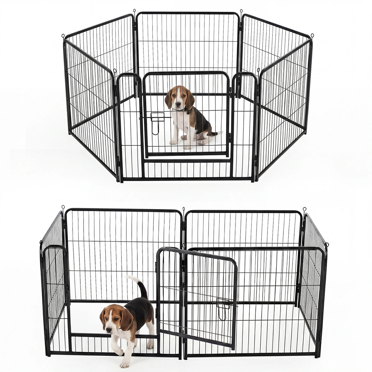 JHK Foldable Metal Dog Playpen for Indoor and Outdoor Exercise