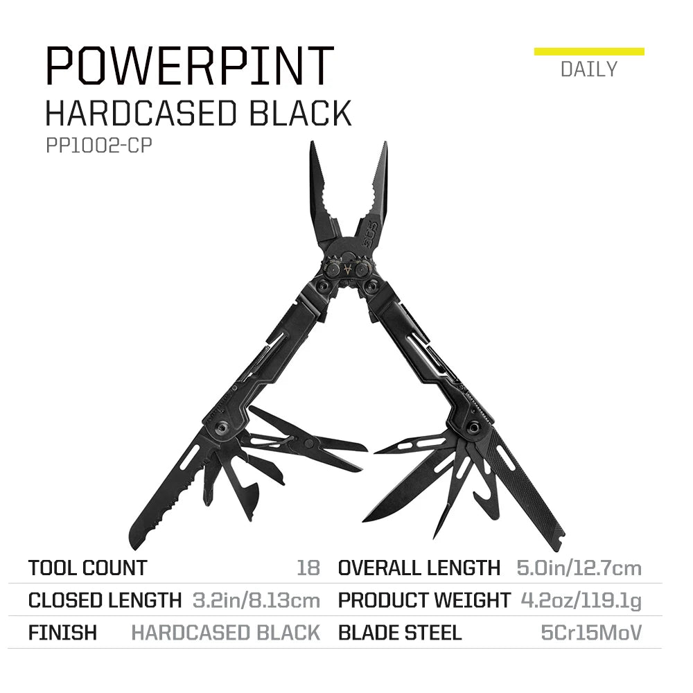 SOG PowerPint 18 In One Stainless Steel Pocket Multi Tool