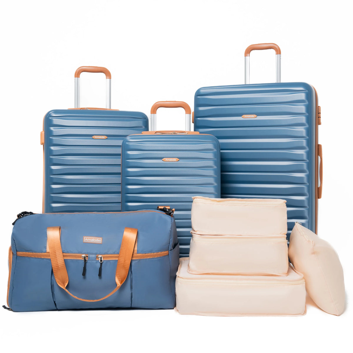 Travelhouse Spinner Luggage Set With TSA Lock And Duffle Bag