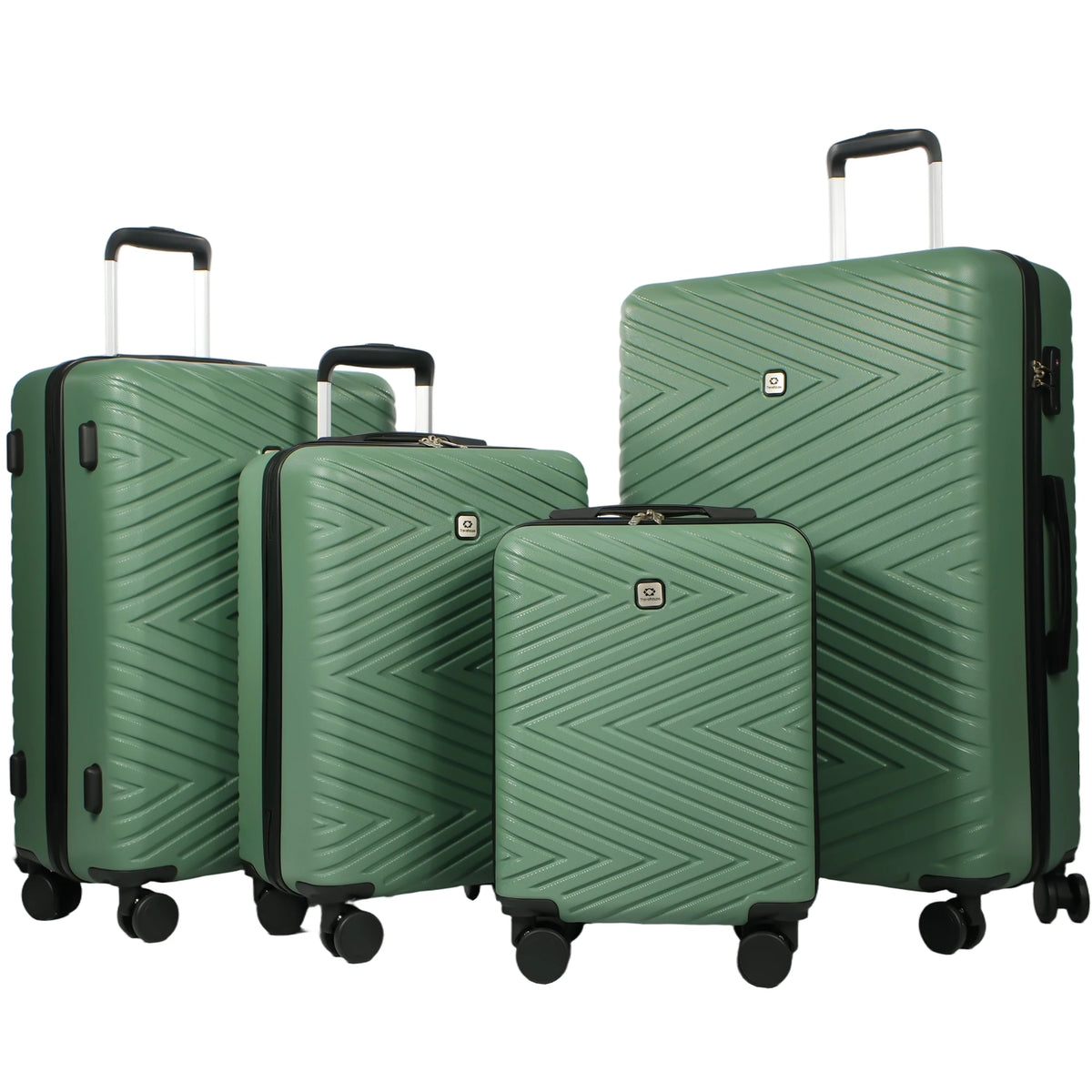 Travelhouse ABS Luggage Set With Spinner Wheels And TSA Lock