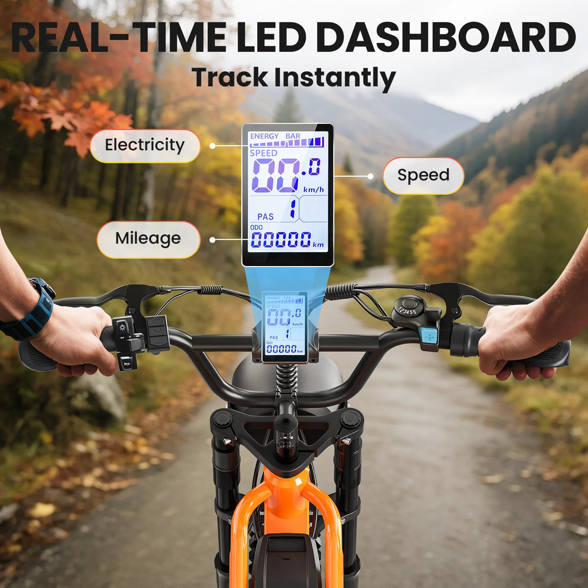Eilleo Spacewalk 1500W Fat Tire Electric All Terrain Bike