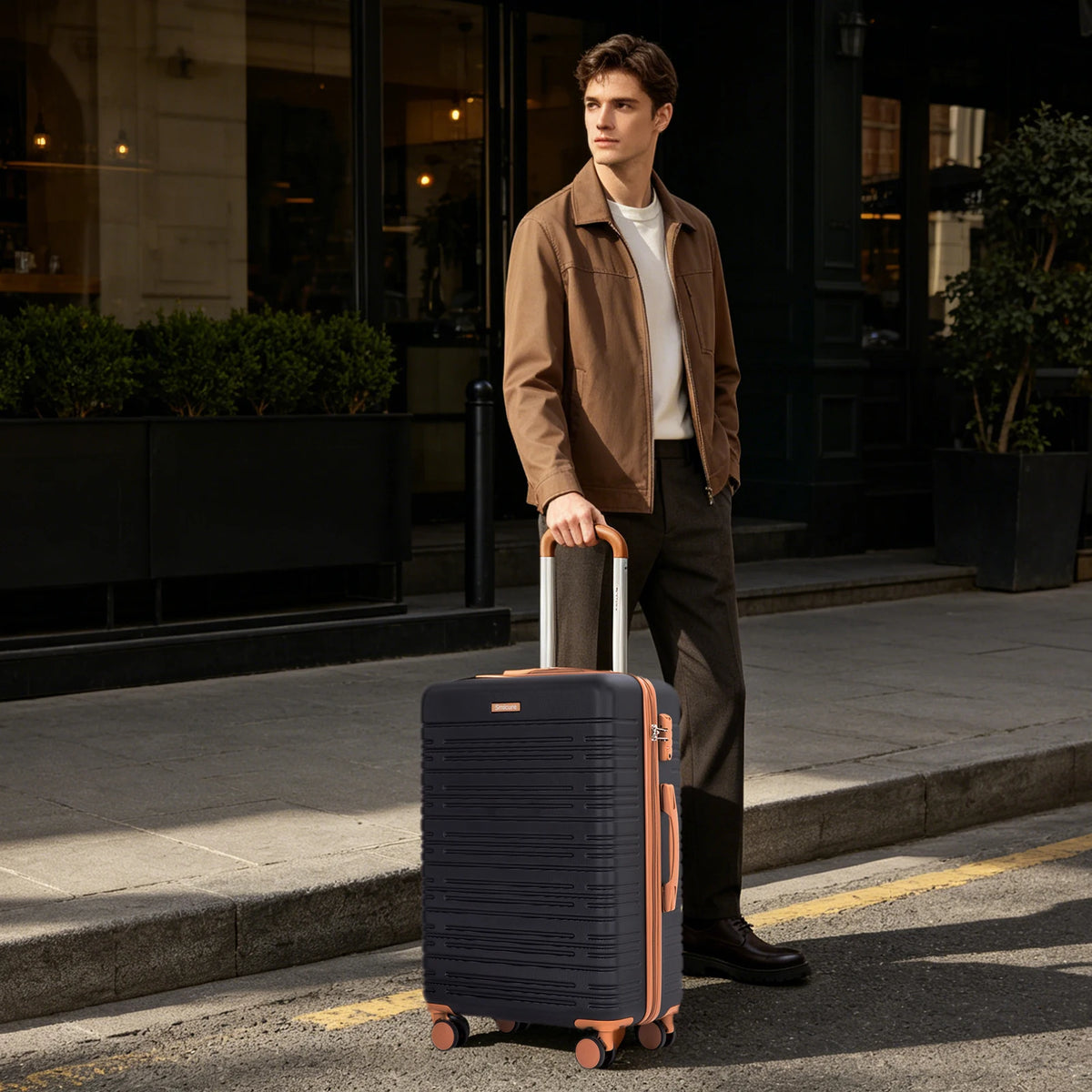 Travelhouse Hardside Spinner Luggage Set With TSA Lock
