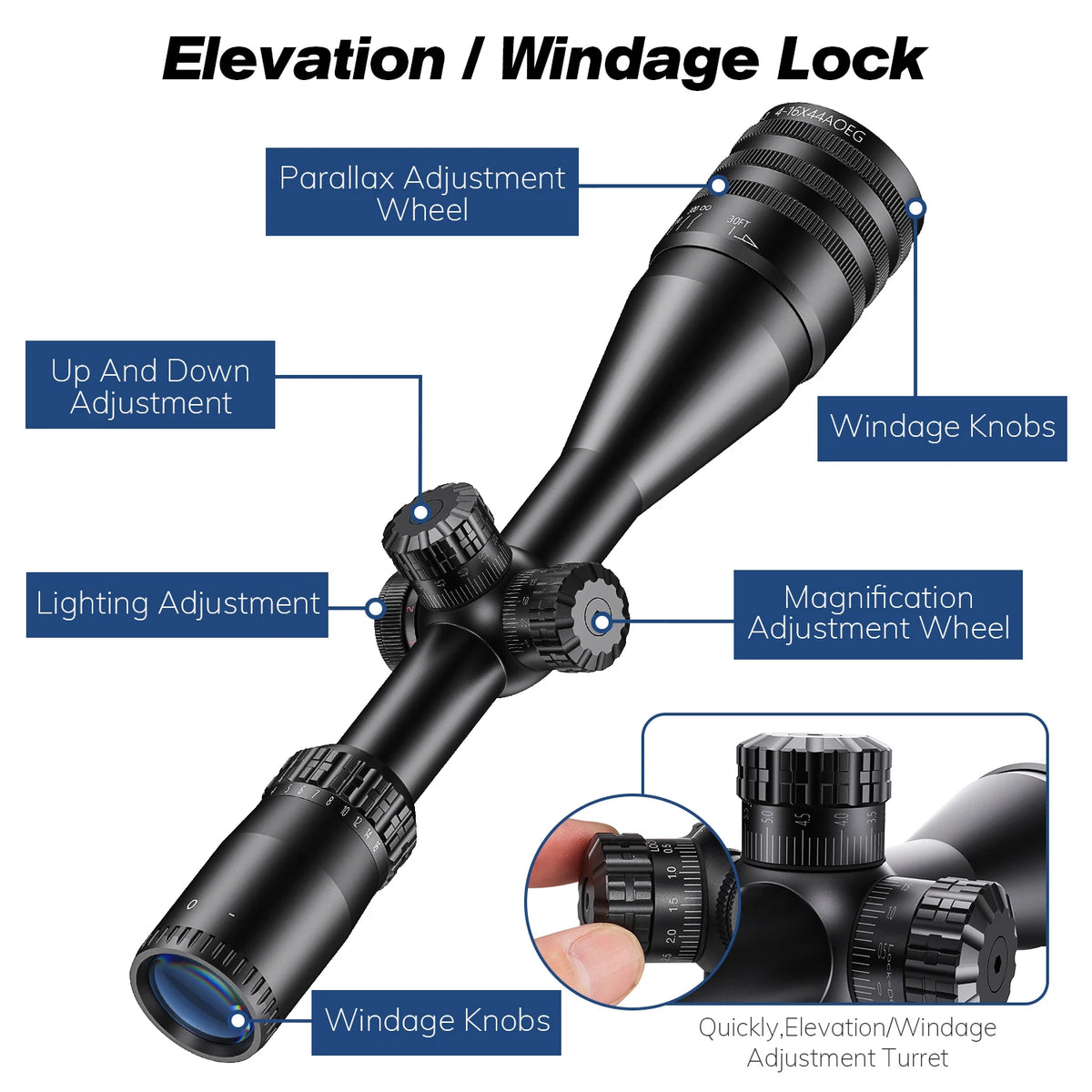 Bestsight Illuminated Rifle Scope For Tactical And Outdoor Hunting